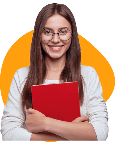 Girl with books